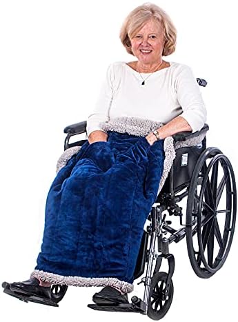 Granny Jo Products Clanta de cadeira de rodas pesados, face da marinha/costas cinza