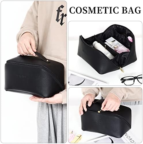 Hetchia Bolsa cosmética de viagem de grande capacidade, bolsa de maquiagem ， Bolsa de cosméticos ， Saco de maquiagem de viagem ， Sacos