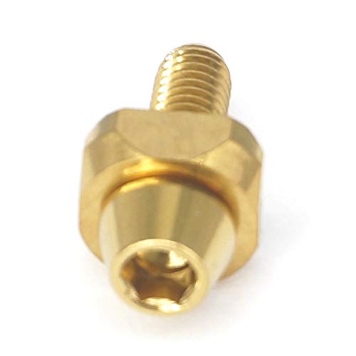 Sorekarain M5X16mm Golden Gr5 Titanium parafuso com arruela côncava para o desviador frontal de bicicleta