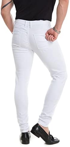 Tegias Mens Slim Fit Fit Stretch Jeans Classic Comfort Fit regular