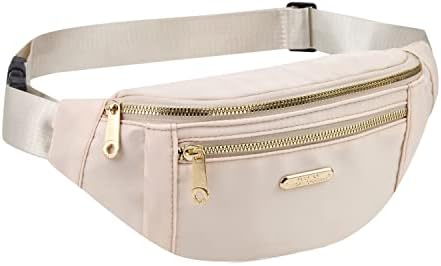 Fanny Pack Pack de cintura para mulheres, bolsa de cintura de moda com cinta ajustável para corrida de esportes de viagem