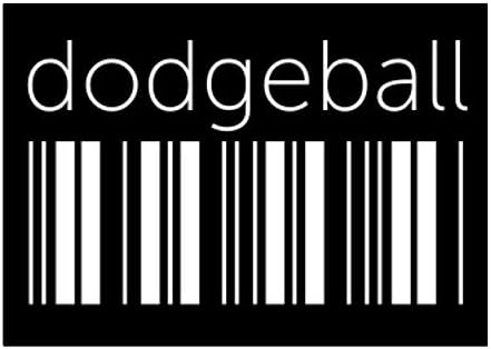 Teeburon Dodgeball Baixo adesivo de código de barras pacote x4 6 x4