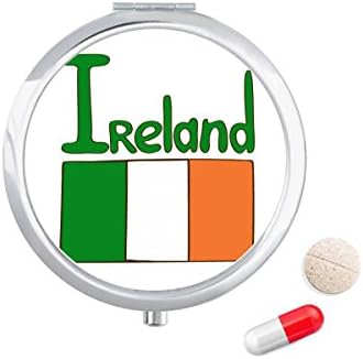 Irlanda Nacional da bandeira verde Caixa de caixa de bolso de bolso Caixa de armazenamento Dispensador de recipiente