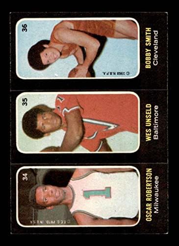1971 Topps 34 Oscar Robertson/Wes Unseld/Bobby Smith Bucks/Bullets/Cavaliers Ex/Mt Bucks/Bullets/Cavaliers