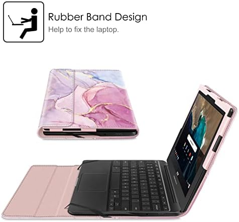 Caixa de manga Fintie para 11,6 Samsung Chromebook 4 XE310XBA - Portfólio de couro PU PU PUPLOTIVO COMPATÍVEL DE LIVRO