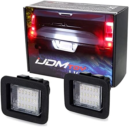 IJDMTOY OEM-FIT 3W Kit de luz de placa LED completa compatível com 2015-2020 Ford F150, 17-20 Ford Raptor, alimentado por