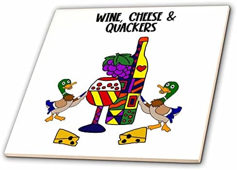 3drose wine weey e charlaturs trocadilho com patos desenhos animados - azulejos