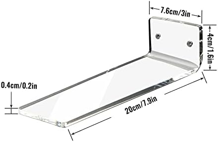 Techinal Floating Shoe Display Prateleiras Conjunto de 6 prateleiras flutuantes de acrílico transparente para coleta de tênis