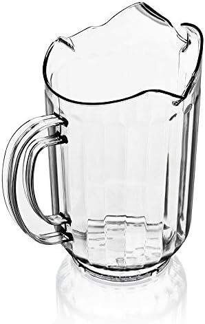 1 litro de jarra de água de plástico, 32 oz de bebida de policarbonato transparente com 3 bicos, arremessadores de
