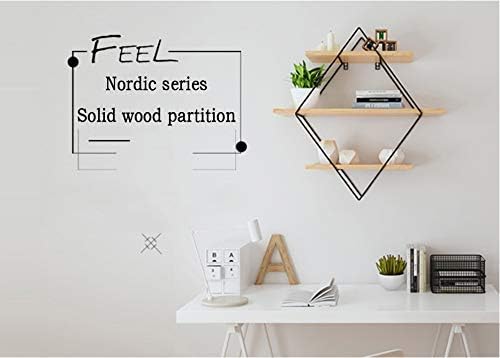 Htllt rack de armazenamento durável simples moderno sólido prateleira de madeira sala de estar de parede de parede