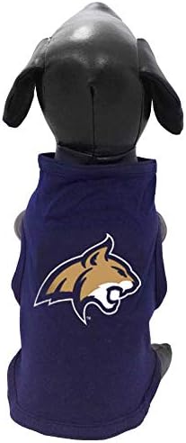 NCAA Montana State Bobcats Cotton Lycra Tampo de cachorro, pequeno