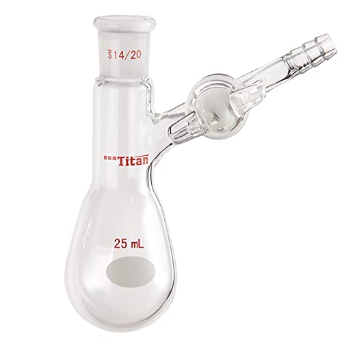 Adamas-beta 100ml Schlenk Flask Flask em forma de pêra Kjeldahl Tubo de frasco de reação no estilo Kjeldahl com parada de vidro