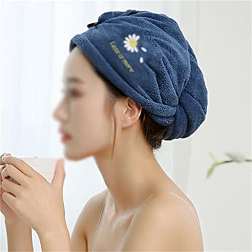 Yfqhdd tampa de cabelo seco mulheres fortes absorventes espessos tampa de chuveiro shampoo limpando o cabelo de cabelo turbante