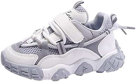 Tênis sgaogew menina tamanho 2-3 meninos meninas sapatos esportivos leves sapatos de caminhada fofos listras de tênis no tênis de caminhada
