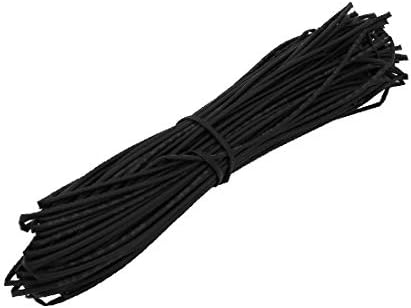 X-dree calor encolhimento de tubo encolhida manga de cabo de cabo de 30 metros de comprimento 1,5 mm DIA Black (manicotto por