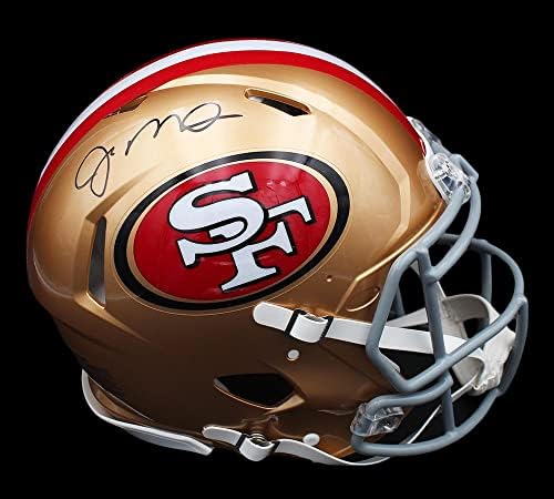 Joe Montana assinou o capacete da NFL autêntica da Speed ​​Speed ​​Speed ​​Speed ​​- capacetes autografados da NFL