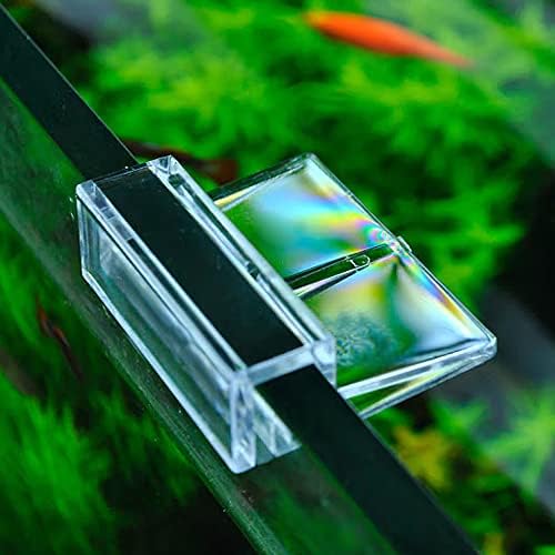 SAIM 8 PCS Clipe de tampa de aquário de acrílico, suporte de clipe de tampa de vidro do tanque de peixe transparente,