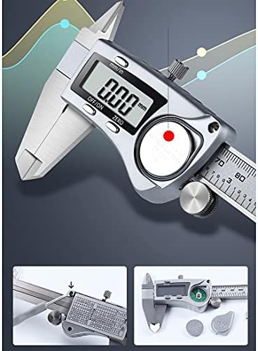 Slatiom Digital Vernier Palipers Aço inoxidável/aço carbono/plástico Instrument eletrônico Micrômetro Micômetro Medição Ferramentas