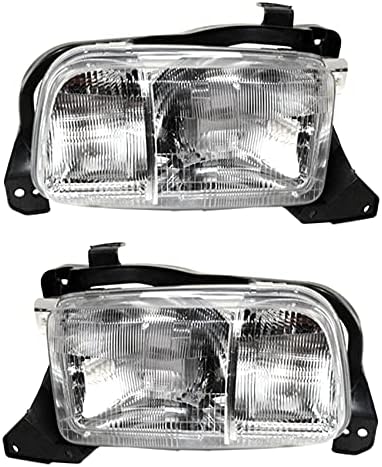 Novo par de farol rareelétrico compatível com o Chevrolet Tracker LSI Sport Utility 1999-2000 pelo número da peça 91174685