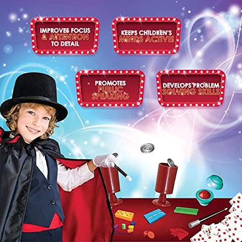 Toyvelt Magic Tricks Magic Set - Kids Magic Kit para iniciantes com mais de 200 truques e instruções - Horas de diversão e aprendizado - para meninos e meninas de 5, 6,7 anos ou mais