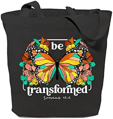 GXVUIS ser transformado sacola de lona para mulheres estéticas borboleta reutilizável bolsas de compras no ombro