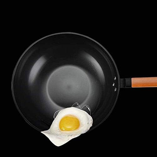SBSNH com capa de aço inoxidável wok pan não-bastão de tela de favo de mel em favo de mel sem lâmpada sem revestimento frigideira fritura de aço inoxidável