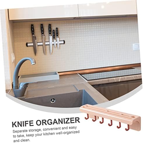 Solustre Kitchen Knife Selder Solivando prateleiras de armazenamento pendurado utenital utensil rack drinção de parede grátis- guia