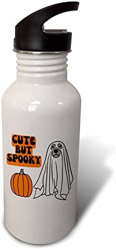 3drose fofo, mas assustador, cachorro de Halloween - garrafas de água