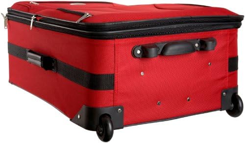 Rockland Journey Softside Bagage Bagage Set, expansível, vermelho, 4 peças