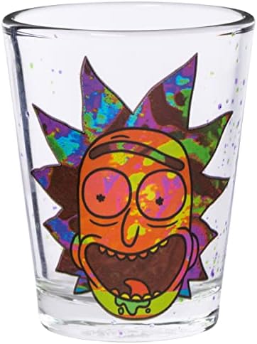 Buffalo Silver Rick e Morty Facos coloridos Mini-Pack Mini Glass, 1,5 onças