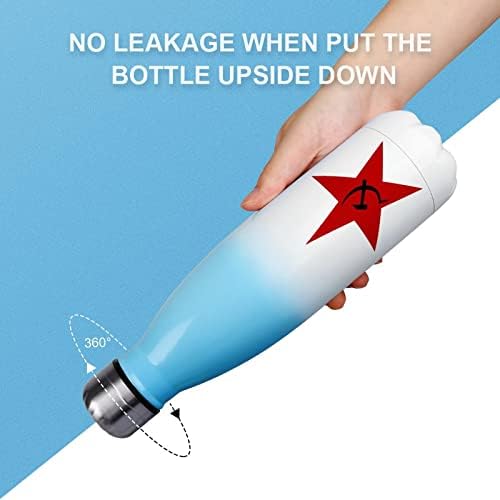 URSS comunista 17oz Sport Water Bottle Bottle Stainless Acele A vácuo em forma de cola isolada Flash esportivo reutilizável