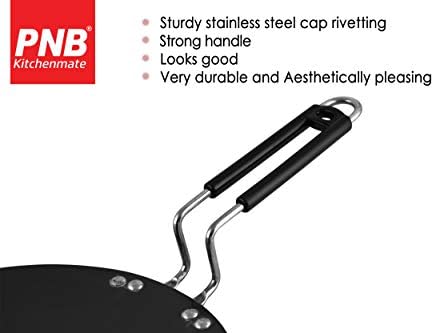 PNB Kitchenpate Solitaire Hard Anodized Roti Tawa Base de Indução de 250 mm