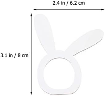 Luozzy 2 PCs decorativos exclusivos de novidade Ring Set Bunny Ears Broadside