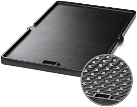 Weber Cast Iron Griddle, preto