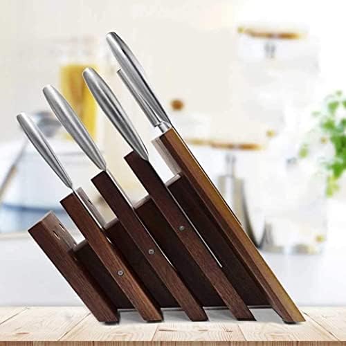 Porta de faca de cozinha - Facas de faca de madeira Facas universais de faca de faca e suporte do suporte - Bloco