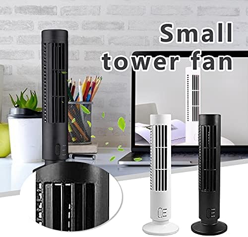 Hot6sl Tower Fan for Bedroom - fã USB sem lâmina para o quarto de casa, porções de desktop de 2 velocidades fã para o quarto de escritório em casa `