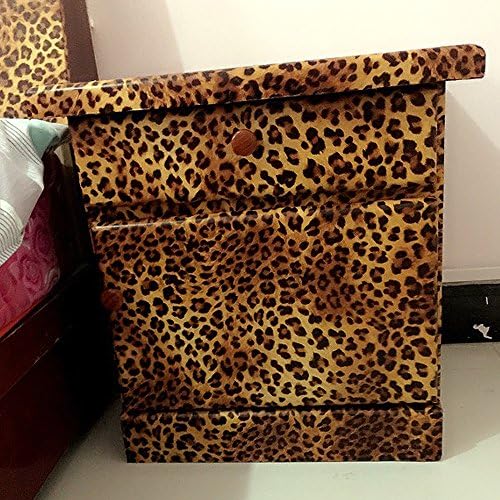 Yazi 18in x 33ft Papel de parede de estampa de leopardo sexy com auto-adesivo Removível Sticker PVC Sticker Shelf Drawer Liner, tapete