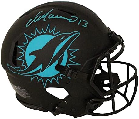 Dan Marino autografou o Miami Dolphins Authentic Eclipse Speed ​​Helmet JSA 29928 - Capacetes NFL autografados
