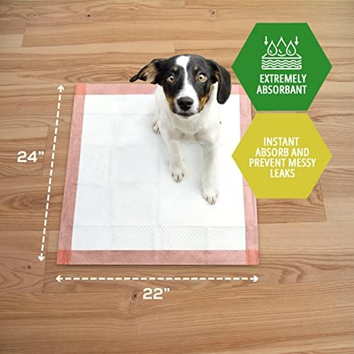 Almofadas de treinamento para cães do Med Pride com atraente [pacote de 100] Disputáveis ​​e ultra-absorventes Puppy