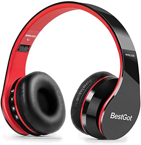 Bestgot Kids Bluetooth Headphones BT6002 fones de ouvido sem fio para crianças adultos para o fone de ouvido dobrável da escola por 18 horas para PC/telefone/tablets/TV