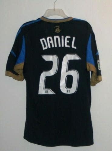 2014 Keon Daniel Philadelphia Union assinou e acreditou ser uma camisa usada - camisas de futebol autografadas -