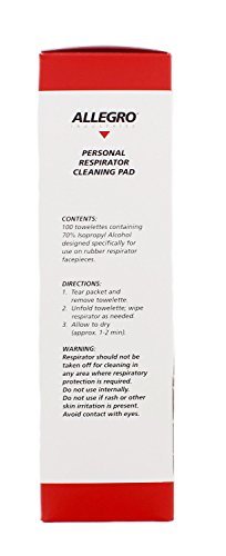 Allegro 1001 Cleaning Pad, 8 x 5, branco - 037-1001