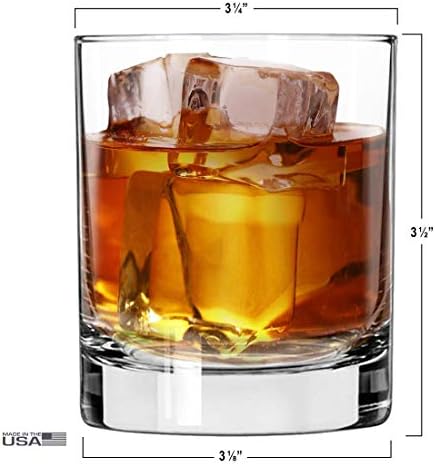 BYOB Designs st. Patrick's Day Whisky Glass | Base pesada de 11 onças de rocha | FABRICADO NOS EUA