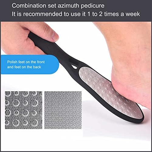 19 peças Pedicure Tool Set, Clipper de unhas Conjunto de ferramentas profissionais de manicure portátil Kit de atendimento de pés de aço inoxidável para cuidados com os pés da pele morta