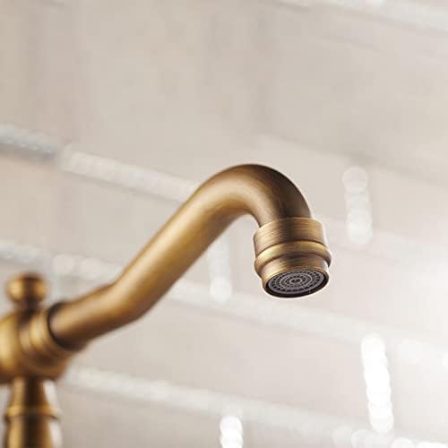 Torneira de banheiro misturador de água fria quente Tap de um orifício de orifício de montagem Brass Tornetes de latão