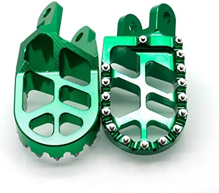 MZS PEGS PEGO DE BICIMAIS DIRTE, PEDRO DE FOTPEG MX MX MX PEDAL PEDAL VERDE COMPATÍVEL COM KLX250R 94-96 | KLX250