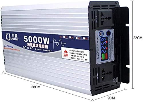 MET LCX 3000W Portable Auto Car Power Inverter, DC 12V/24V para AC 220V Power Converter Pure Sine Wave para notebook,