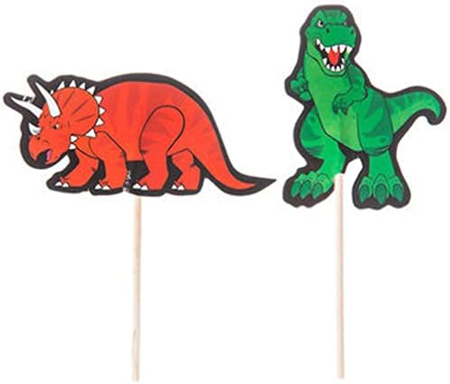 24 Dinosaurs Cupcake Toppers