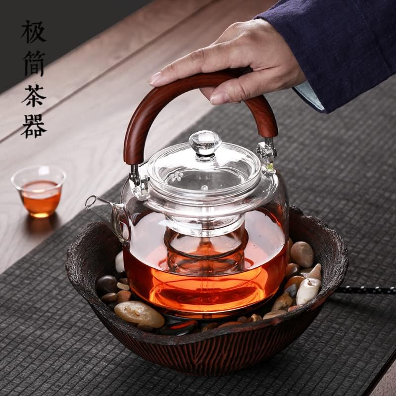 Jingshi Old Rock Mud Love de cerâmica elétrica de lama Conjunto especial de chá do vapor de saúde Homemente mudo de chaleira