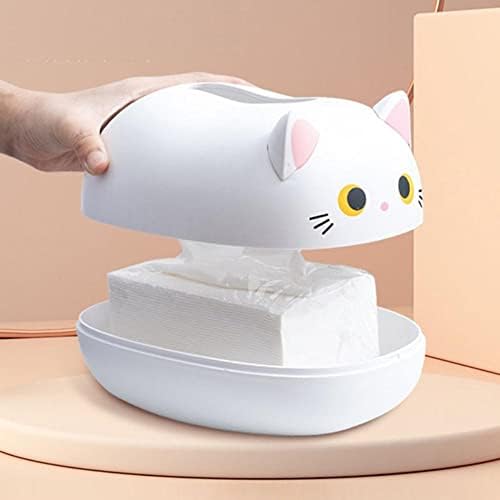 Jucheng Cute Cat Tissue Box Cozinha Caixa de armazenamento de guardana